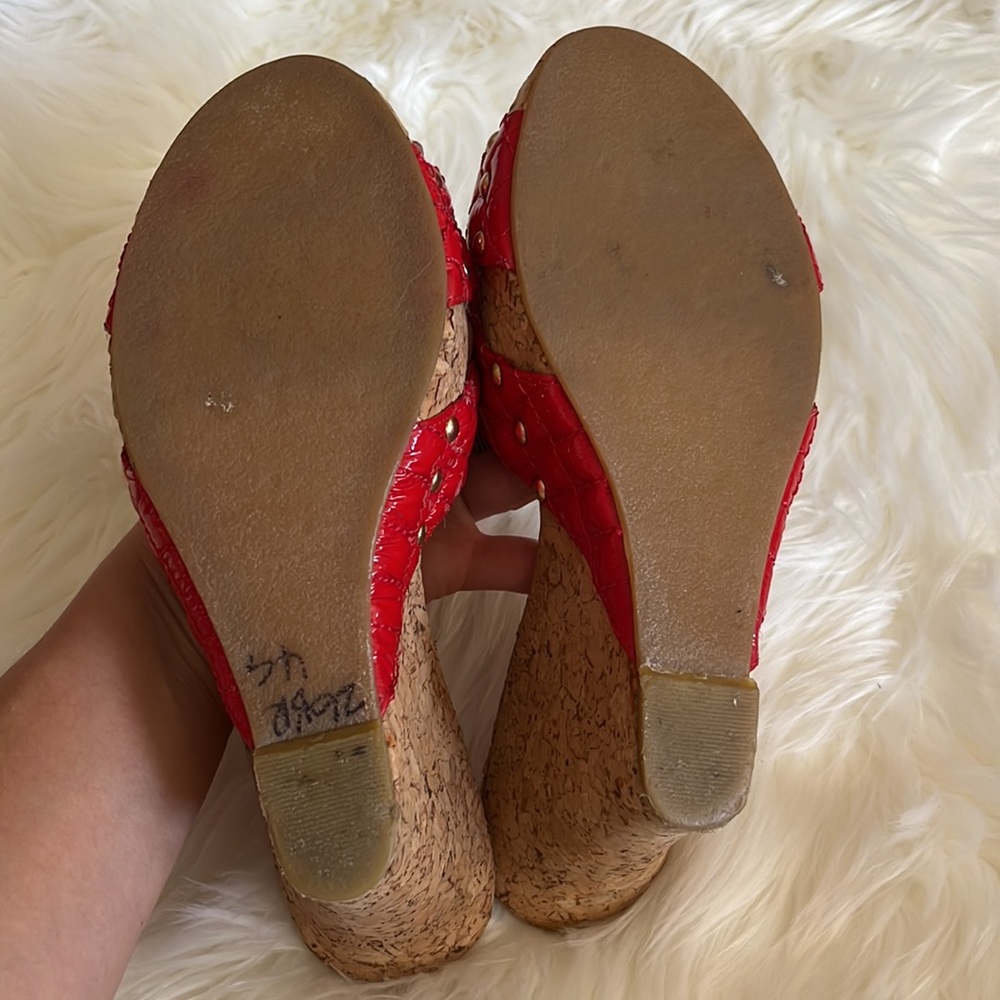 Steve Madden Women’s Wedge Platform Slide Sandals Size 8.5 - Picture 4 of 6